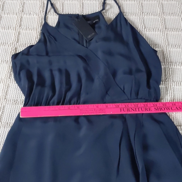 Greylin Sera 100% Silk Dress in Indigo - Picture 6 of 16